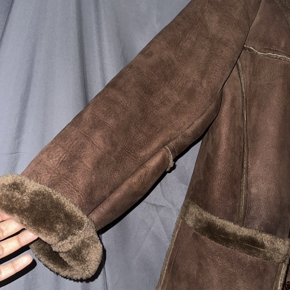 Vintage Brown long wool coat - Picture 3 of 14